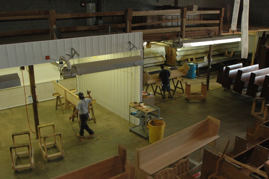 Interior refinishing facility of The Keck Group