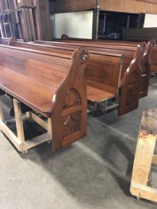 Restore church benches to preserve history