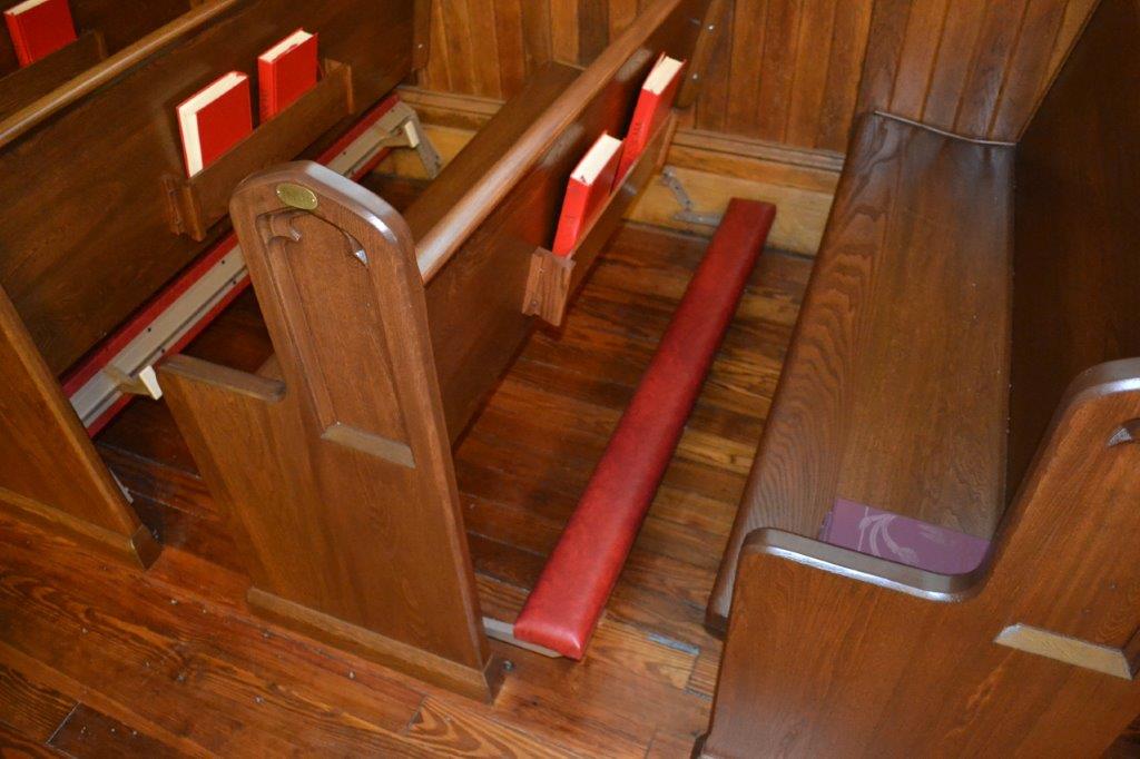 St. John Church in Goshen New York pew refinishing