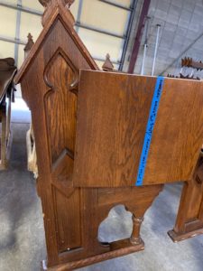 St. Joseph in Mishawaka church pew refinishing company