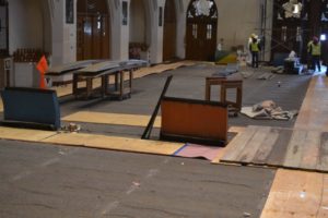 St. Agnes pew refinishing & restoration services