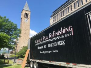 Pew refinishing sage chapel Cornell