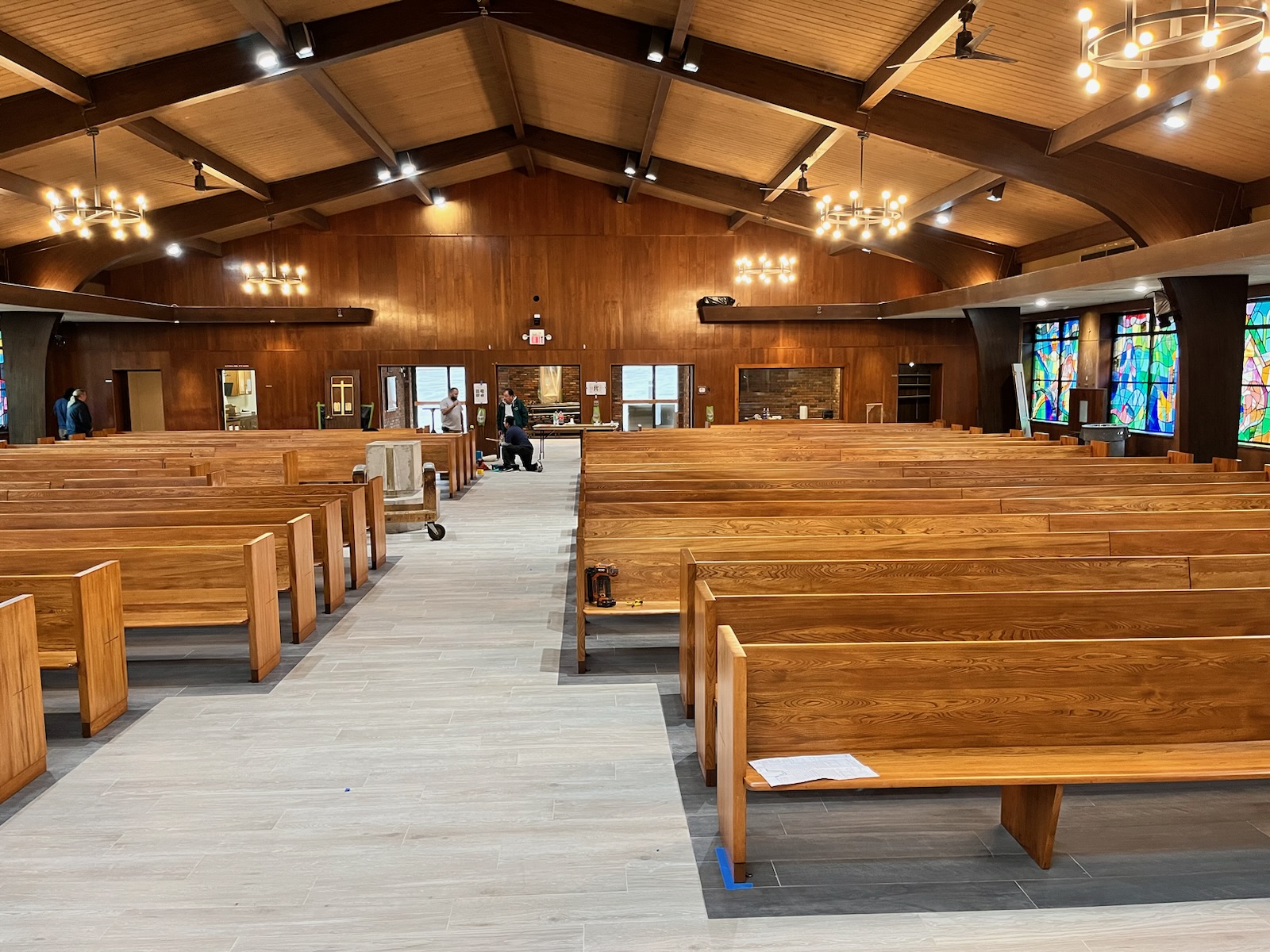 st raphael pews finished