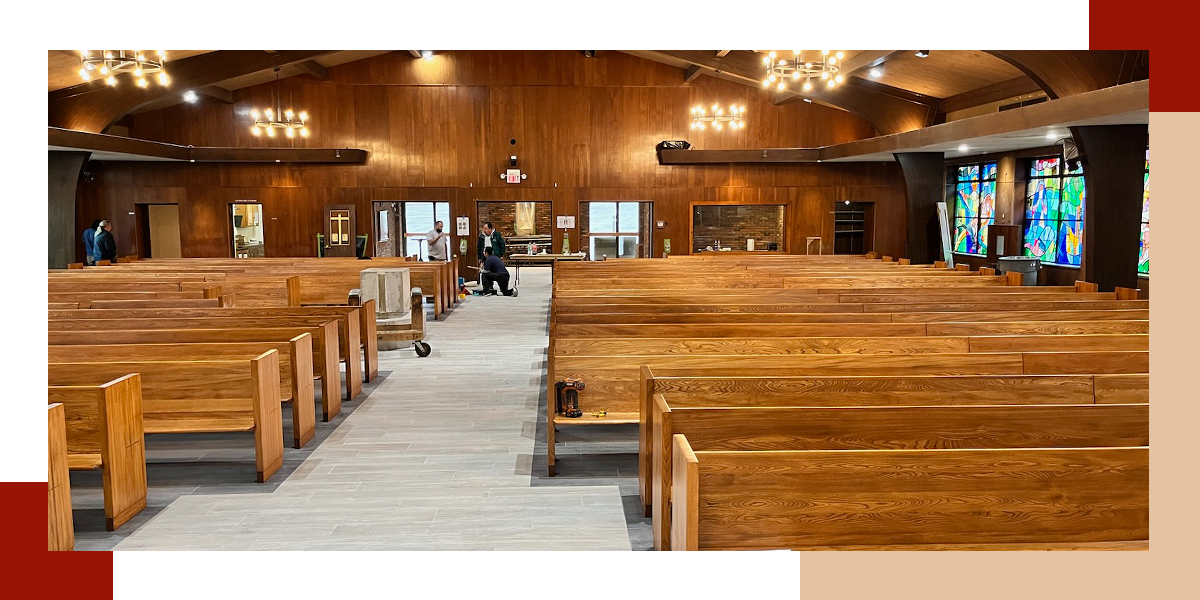 Church Pew Refinishing in the Northeast