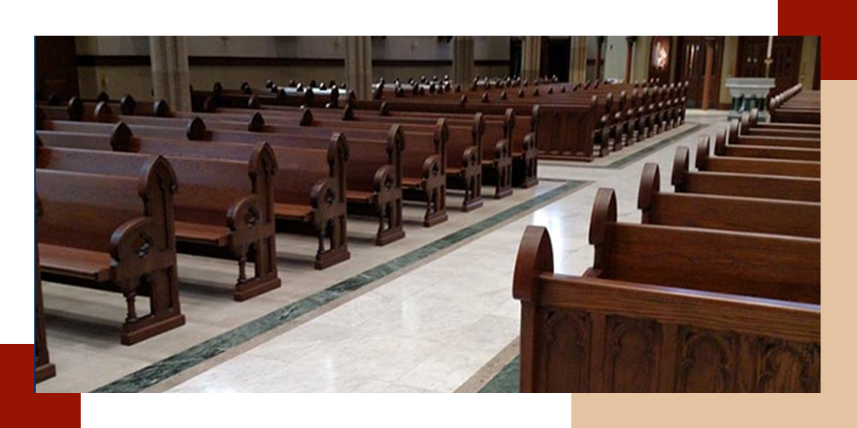 Church Pew Refinishing in Ohio and Illinois